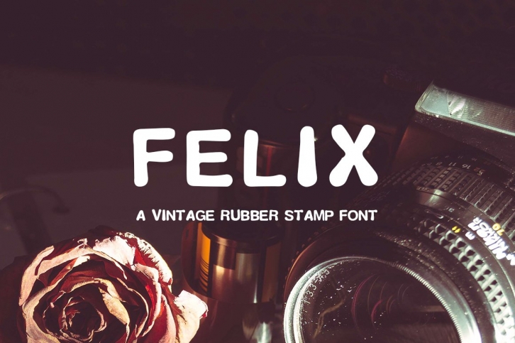 Felix Vintage Rubber Stamp Font Download