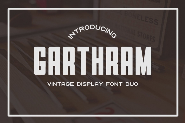 Garthram Duo + Vintage Logos Font Download