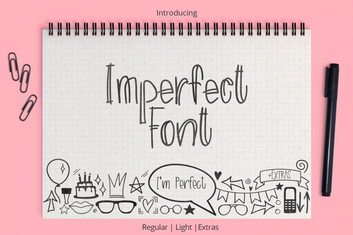 Imperfect font + EXTRAS Font Download