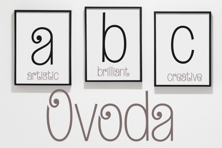 Ovoda – an elegant, playful font! Font Download