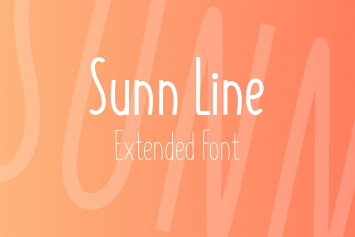 SUNN Line Extended Font Download