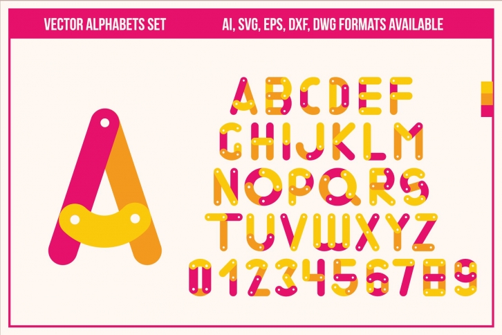 Vector Set in Ai, SVG, EPS Font Download