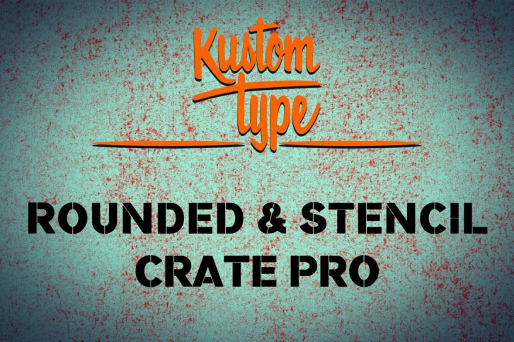 Crate Pro Rounded Stencil Font Download