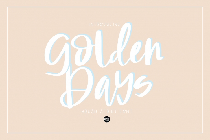 GOLDEN DAYS Brush Signature Script Font Download