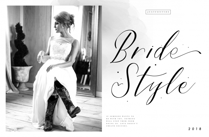 Bride Style Font Download