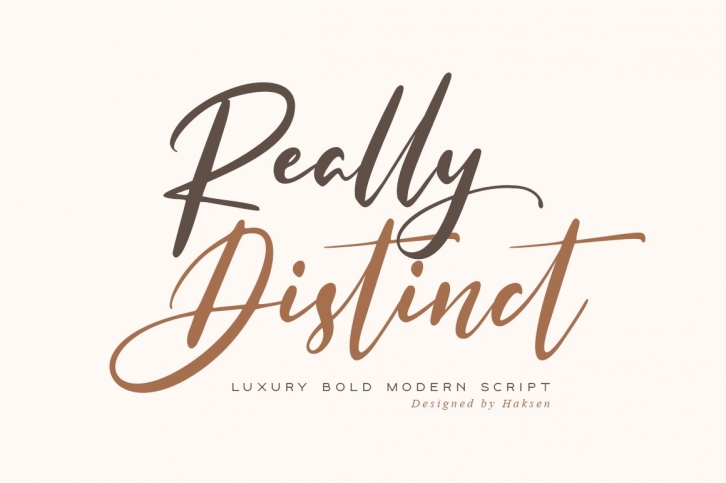 Really Distinct Bold Modern Script Font Download