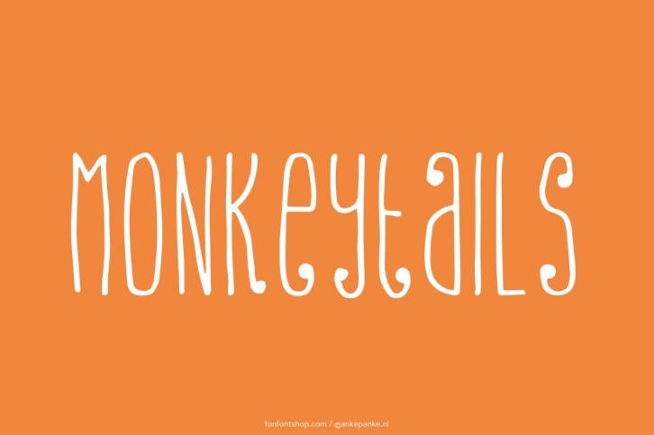 Monkeytails handmade Font Download