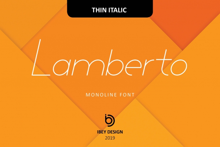 Lamberto Thin Italic Font Download
