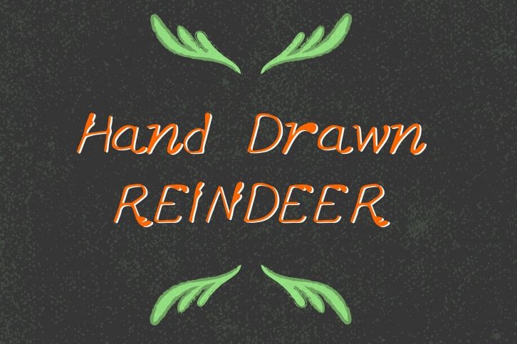 Hand-Drawn Reindeer Font Download