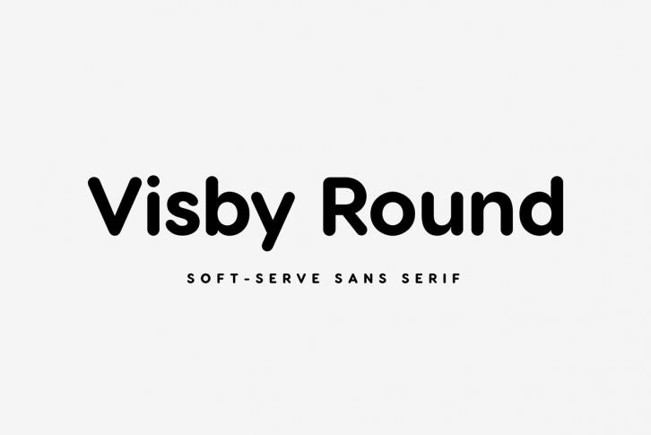 Visby Round CF soft geometric sans Font Download