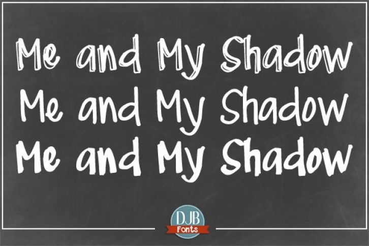 DJB Me and My Shadow Font Download