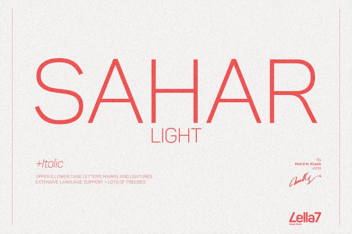 Sahar-Light (Single) 70% Off Font Download