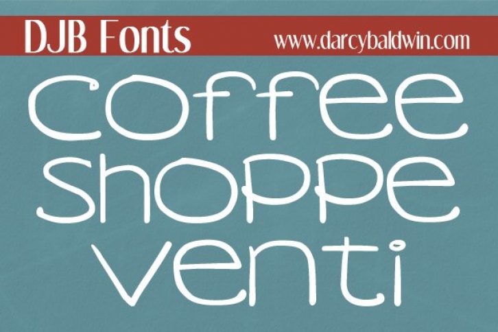 DJB Coffee Shoppe Venti Font Download