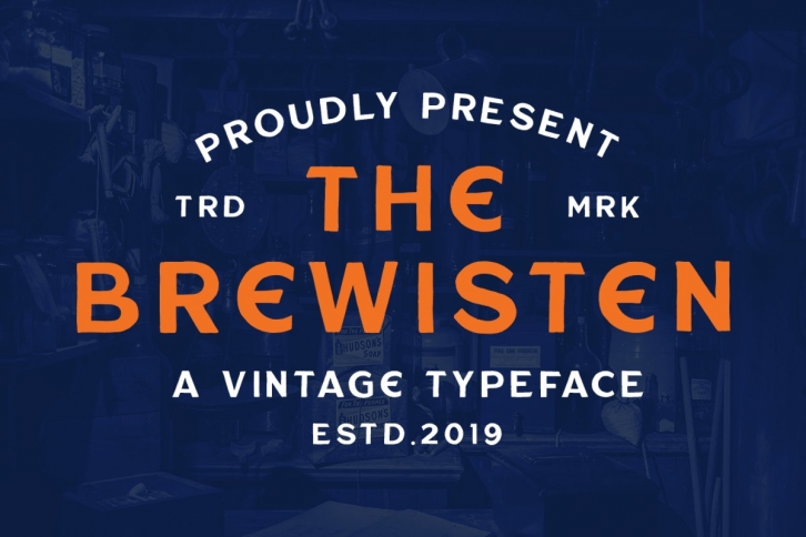 Brewisten Vintage + Extras Font Download