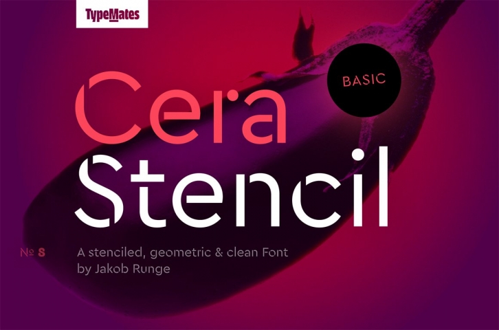 Cera Stencil Basic Regular Font Download