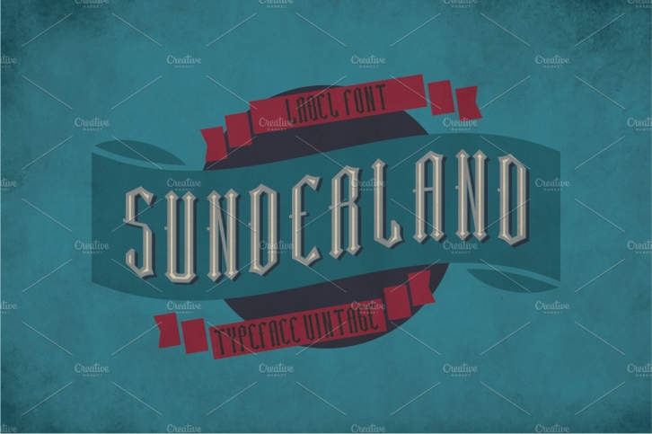 Sunderland Label Typeface Font Download