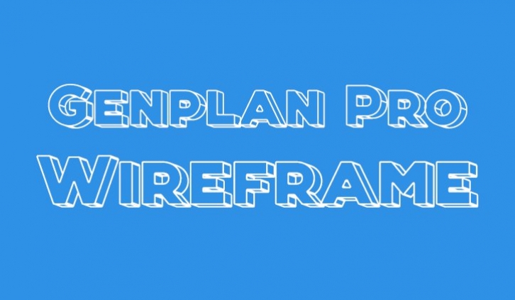 Genplan Pro Wireframe Font Download