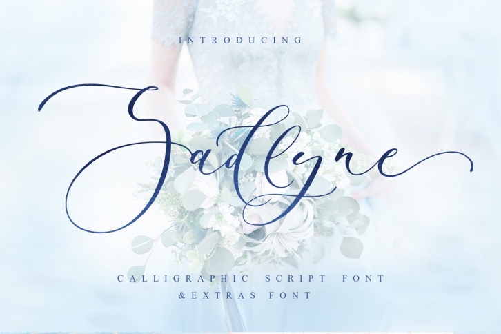 Sadlyne calligraphic font  extras Font Download