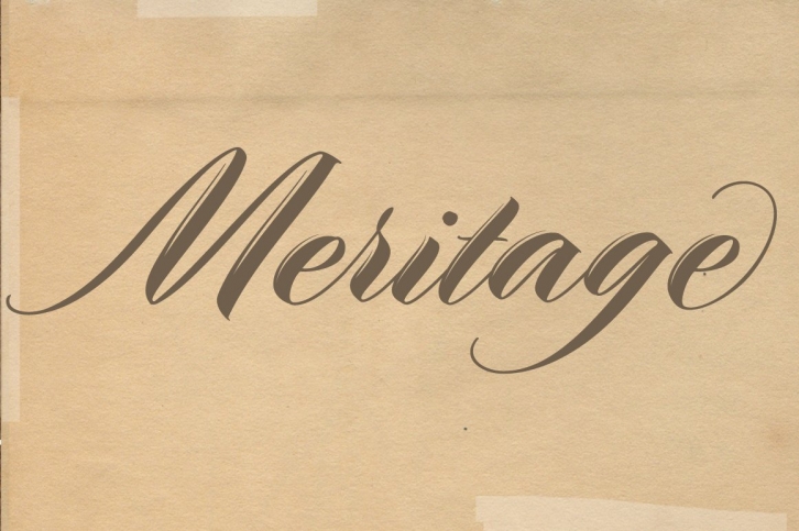 Meritage Script Font Download