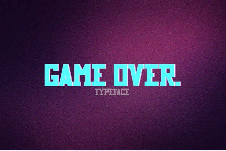 Game Over typeface FONT Download