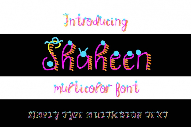 Shaheen Multicolor Font Download