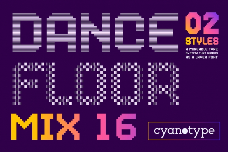 Dance Floor Mix 16 Font Download