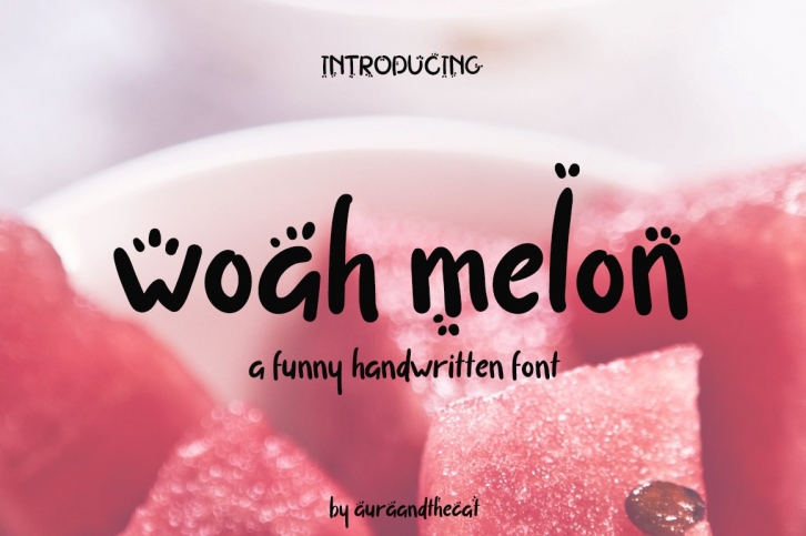 Woah Melon font Font Download