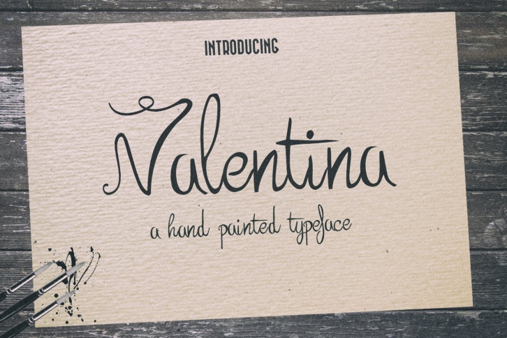 Valentina Typeface + Extras Font Download