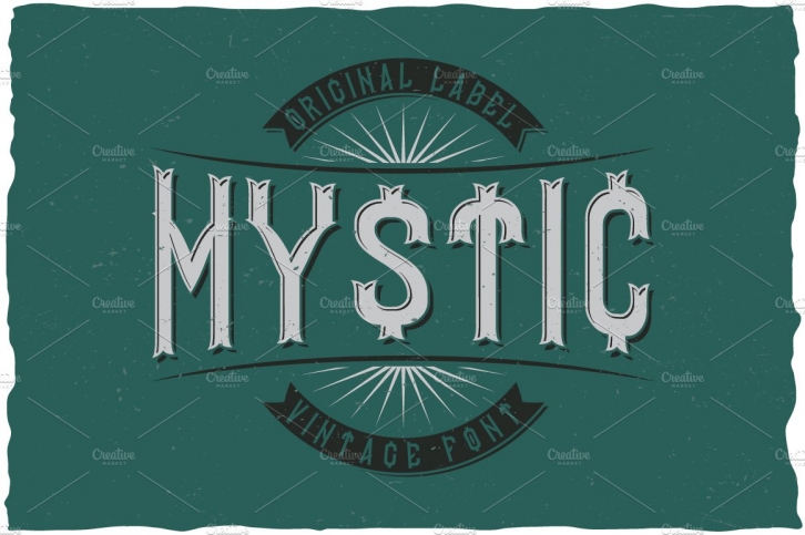 Mystic Vintage Label Typeface Font Download