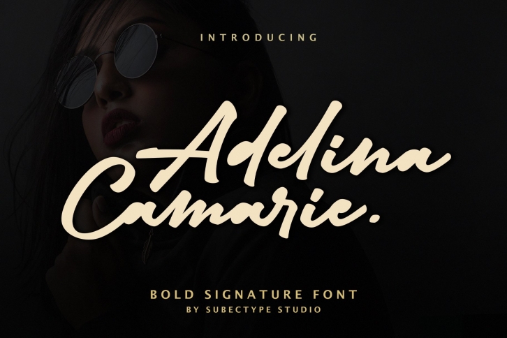 Adelina Camarie /Bold Signature Font Download