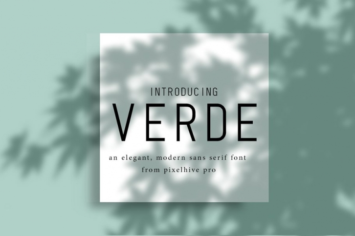 Verde Elegant Modern Font Download