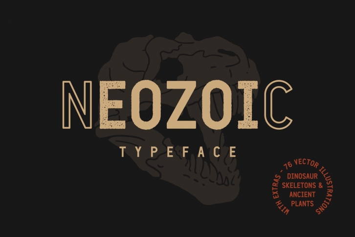 Neozoic + Extras (20% Off) Font Download