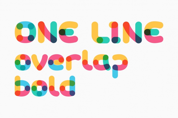 OneLineOverlapC-Bold.otf Font Download