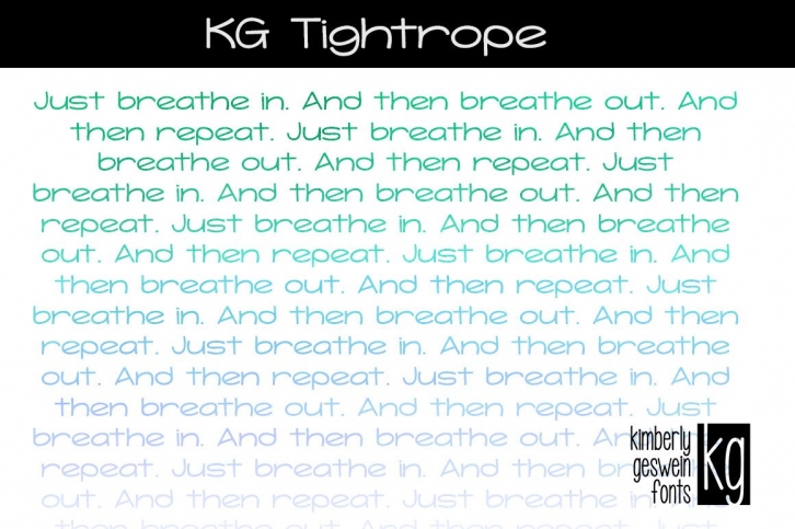 KG Tightrope Font Download