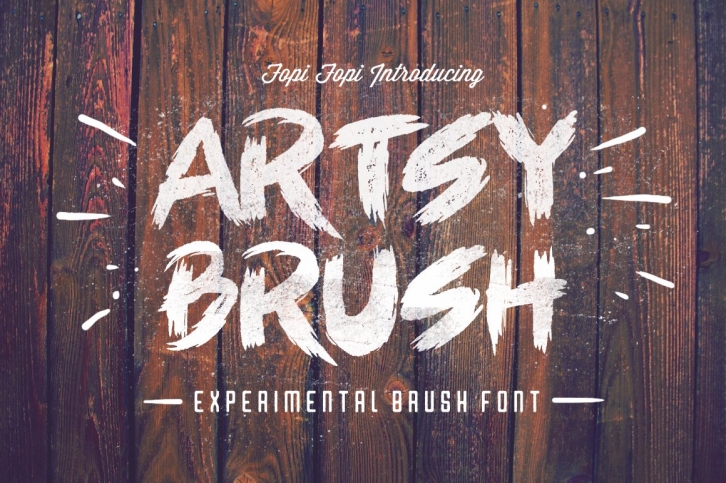 ARTSY BRUSH Font Download