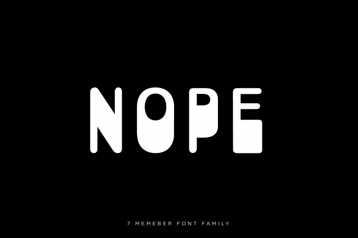 NOPE Family Font Download