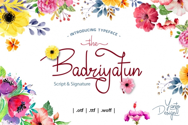 Badriyatun // Luxury Signature Font Download