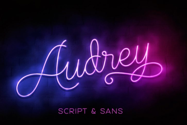Audrey Script  Sans Font Download