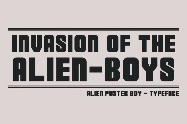Alien Poster Boy Font Download