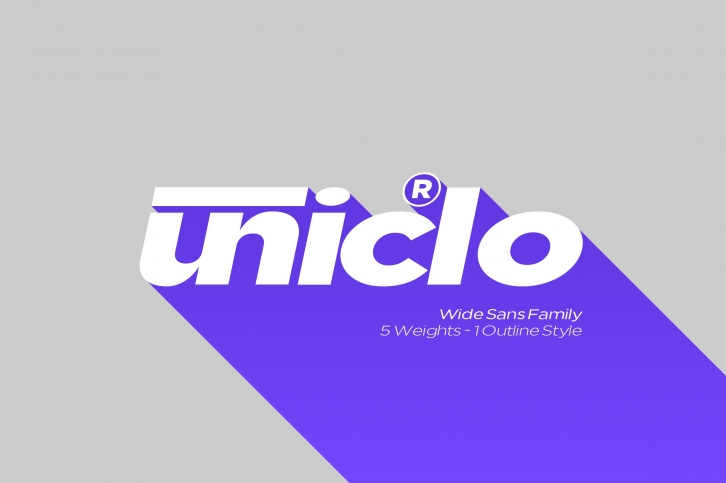 Uniclo Wide Sans Family Font Download