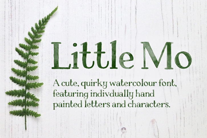 Little Mo Watercolour Display Font Download