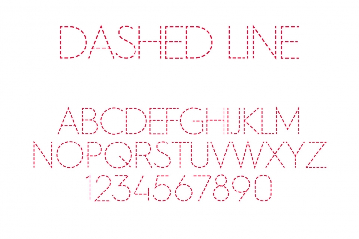 Dashed Line Font Download