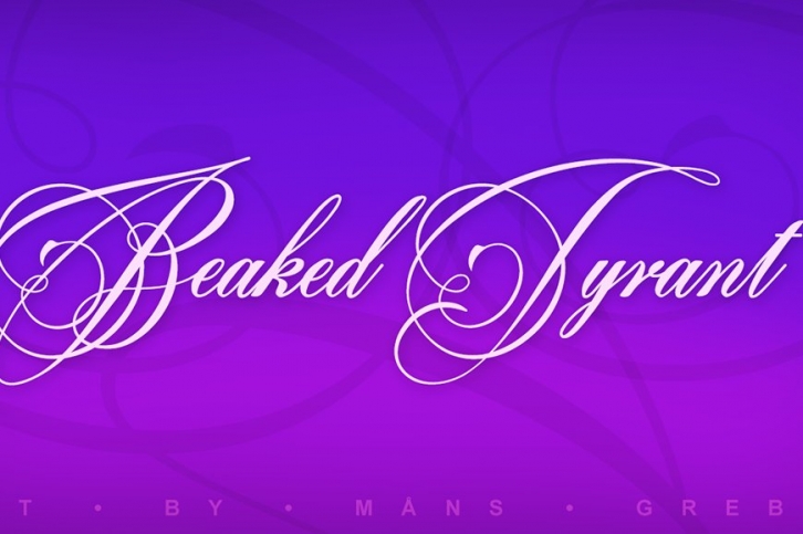 Beaked Tyrant Font Download