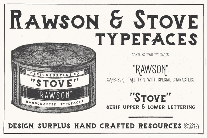 Rawson  Stove Typefaces Font Download