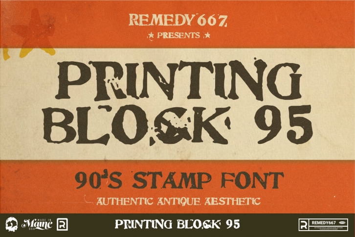 Printing Block 95 Font Download
