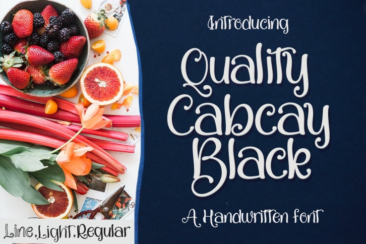 Quality Capcay Black Font Download