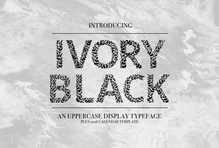 Ivory Black Display Font Download