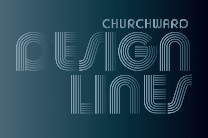 Churchward Design Lines Font Download