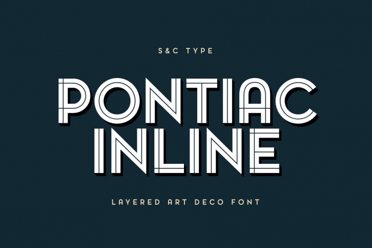 Pontiac Inline Collection Font Download