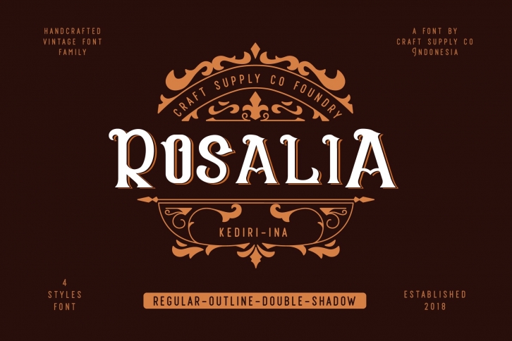 CS Rosalia + Extras Font Download